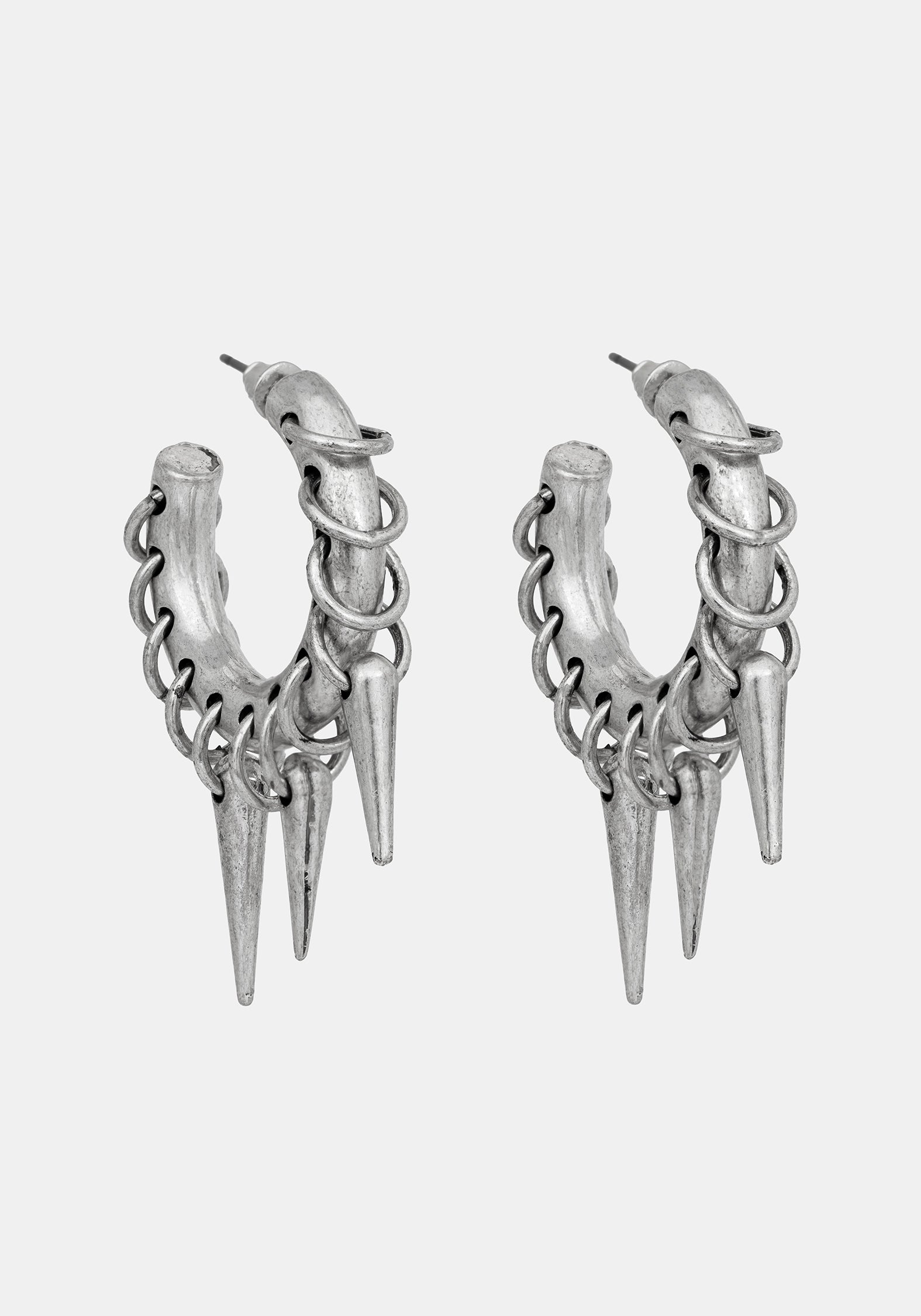 Gloryx Spike Pierced Hoops