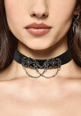 Velma Ribbon Chain Choker