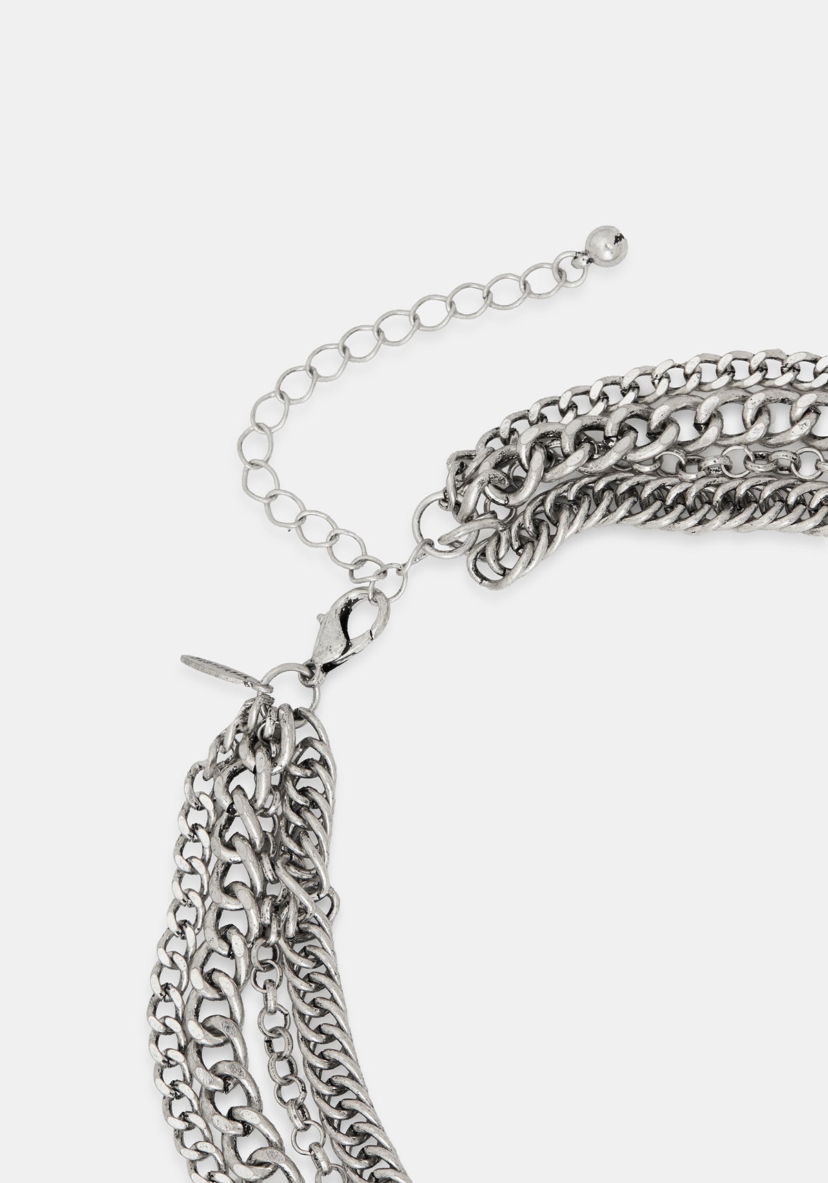 Memento Mori Layered Chain Necklace
