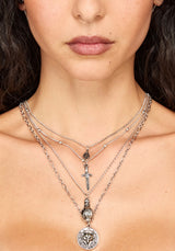 Disturbia x The Witcher Layered Wolf Dagger Necklace