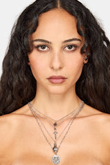 Disturbia x The Witcher Layered Wolf Dagger Necklace