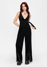 Rasque Buckle Fixed Wrap Wide Leg Jumpsuit