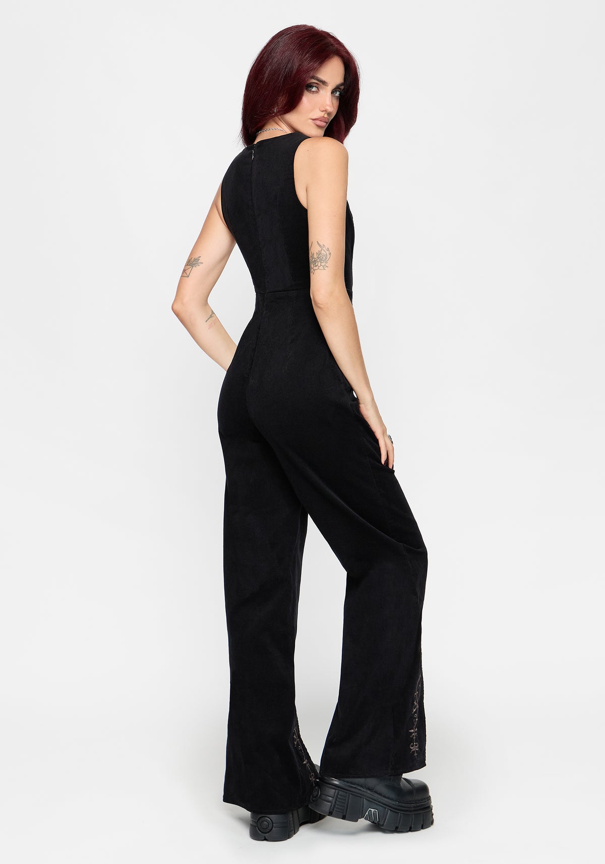 Rasque Buckle Fixed Wrap Wide Leg Jumpsuit