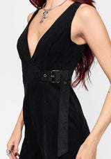 Rasque Buckle Fixed Wrap Wide Leg Jumpsuit