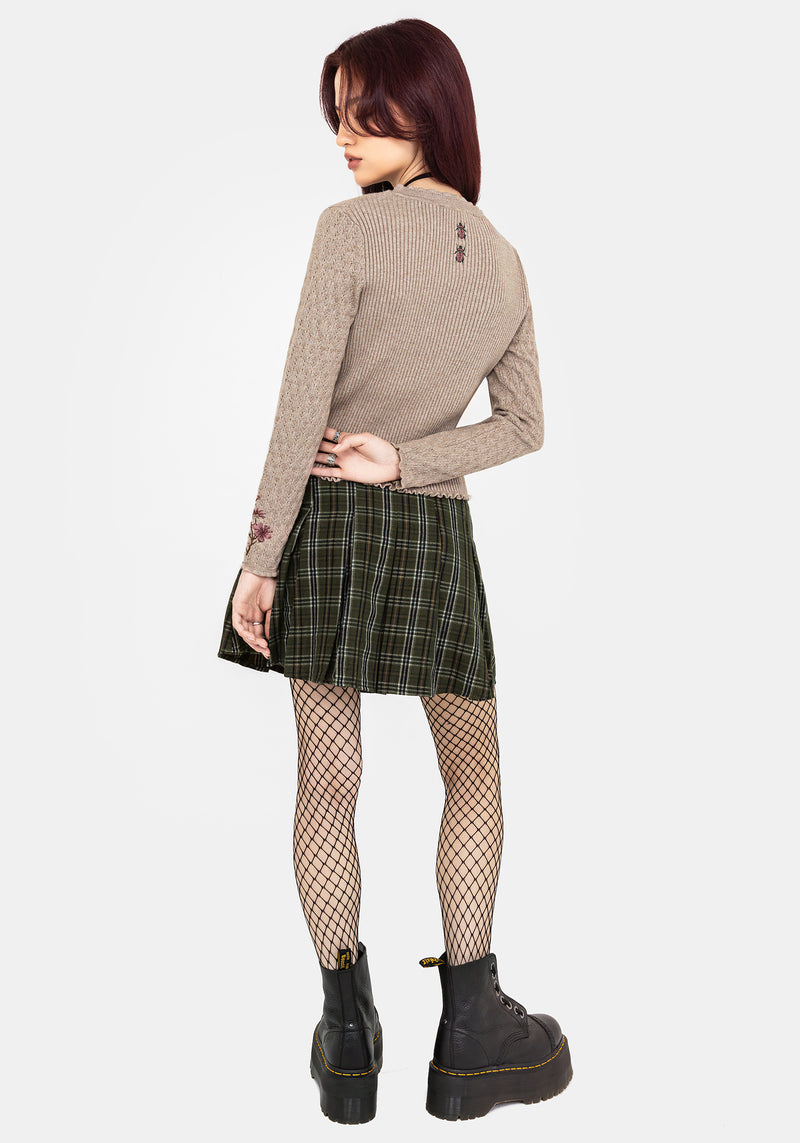 Tantra Floral Beetle Embroidered Cardigan