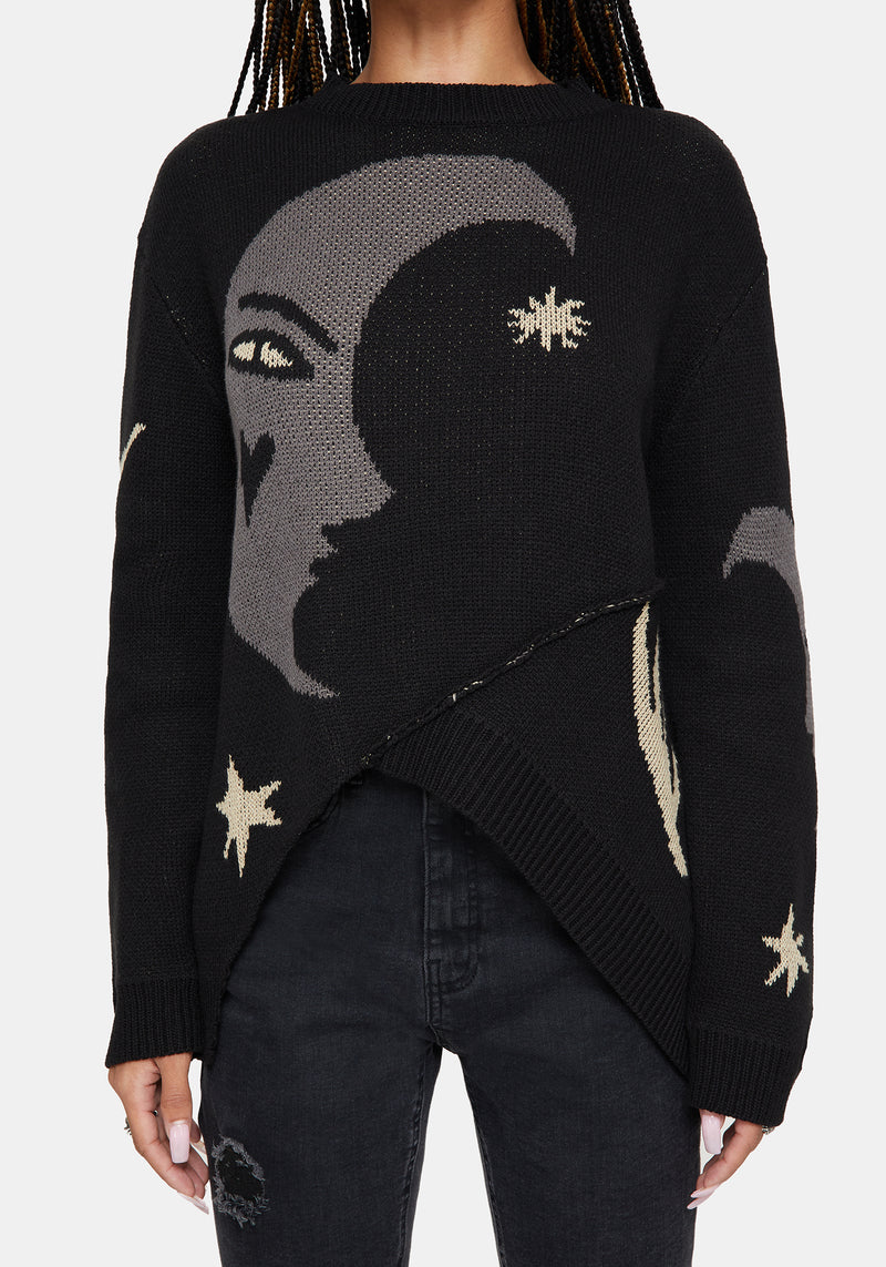 Vesper Cotton Asymmetric Knit Jumper