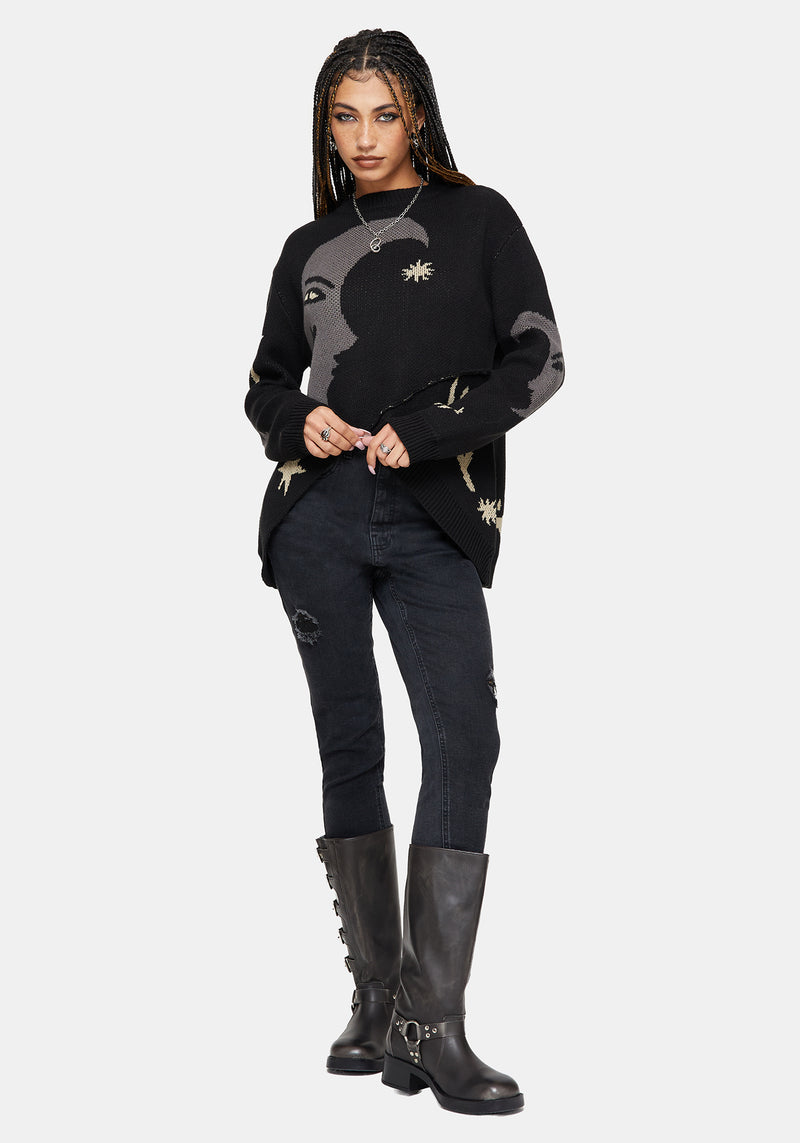Vesper Cotton Asymmetric Knit Jumper