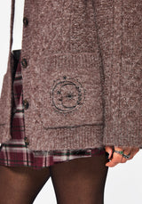 Madeline Embroidered Pointelle Knit Cardigan