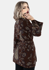 Gillian Cotton Paisley Knit Kimono