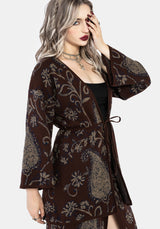Gillian Cotton Paisley Knit Kimono