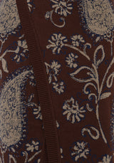 Gillian Cotton Paisley Knit Midi Wrap Skirt