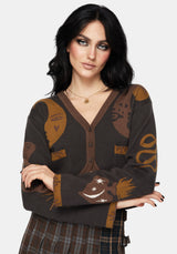 Starfall Moon Jacquard Knit Cardigan