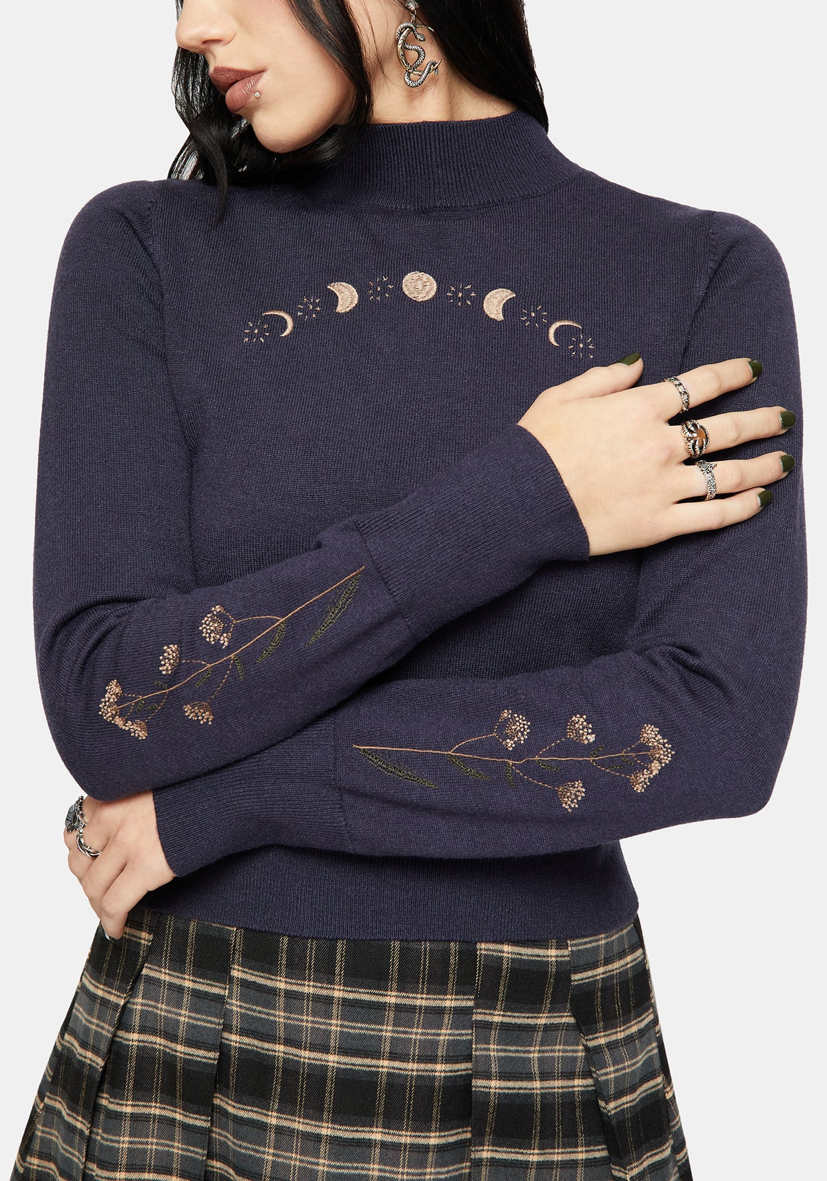 Griffinfly Embroidered Knit Jumper