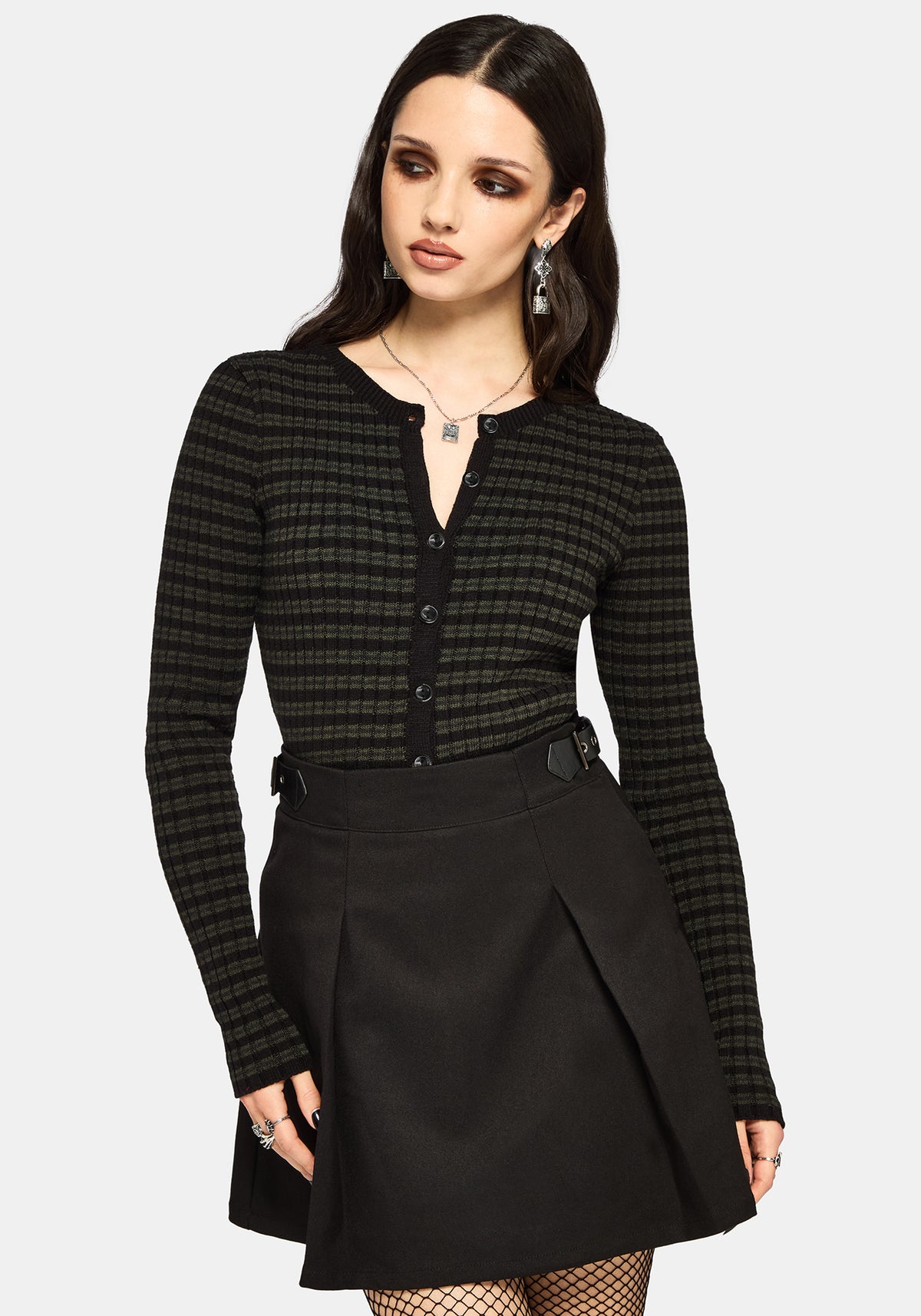 Selune Stripe Lightweight Knit Cardigan