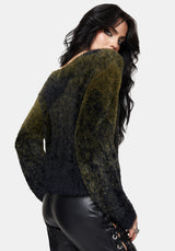 Maple Tie Dye Knit Jumper - Green