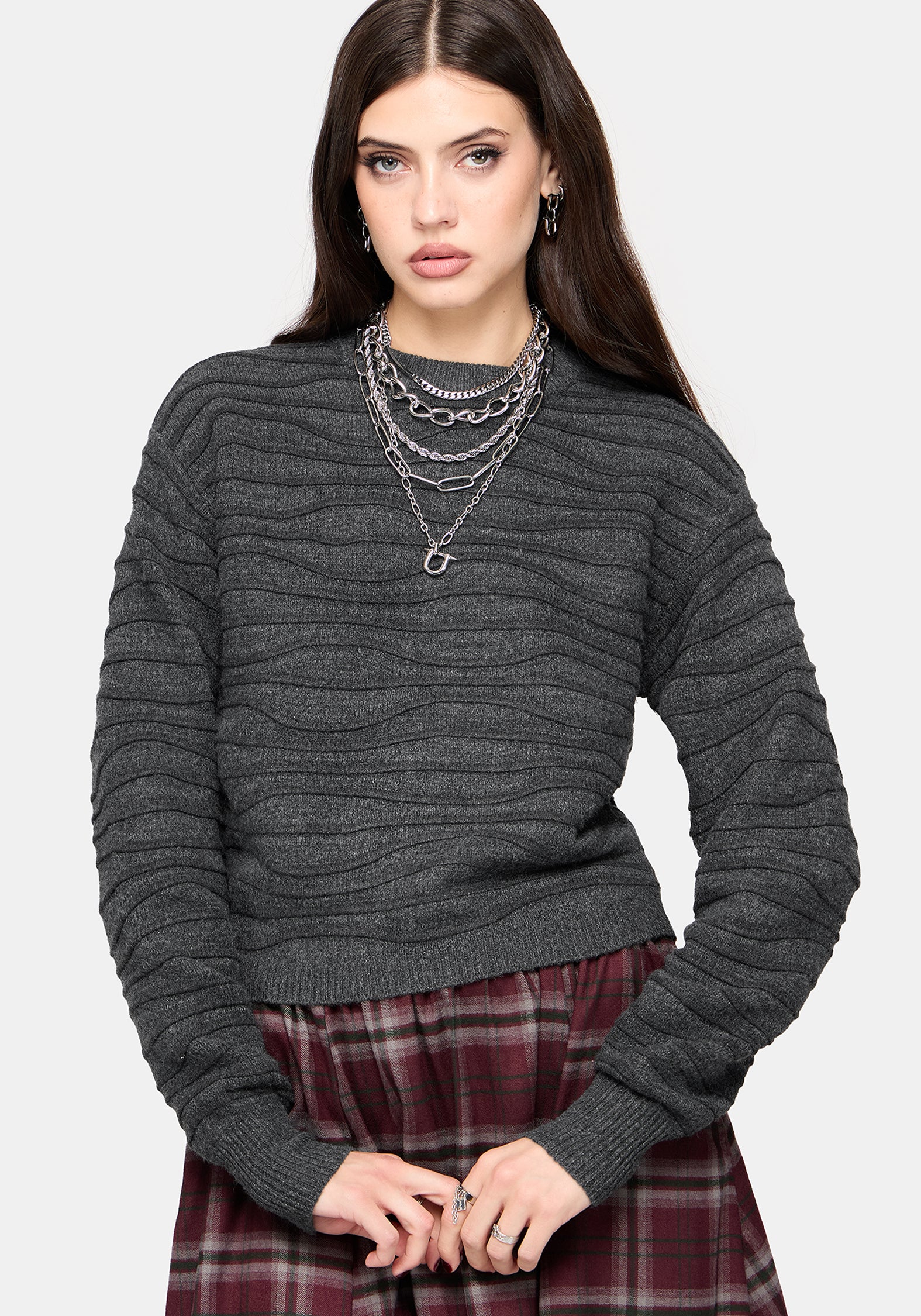 Stormi Wave Stripe Knit Jumper