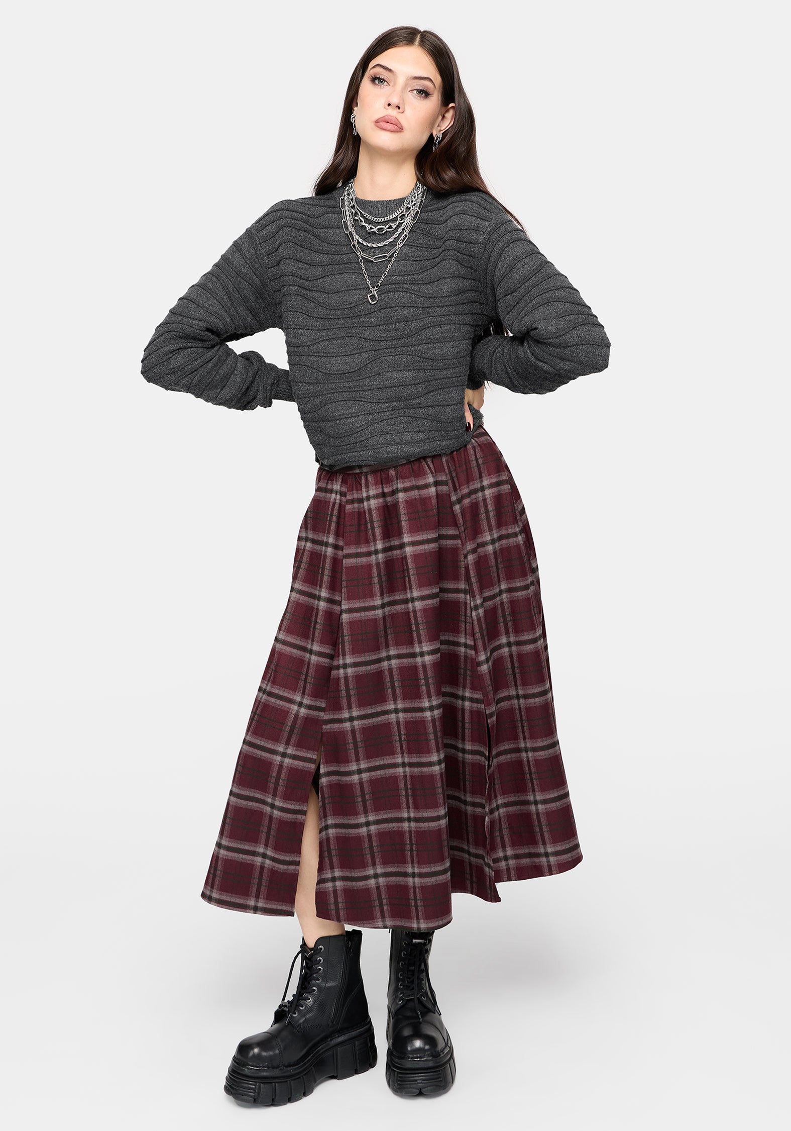 Stormi Wave Stripe Knit Jumper