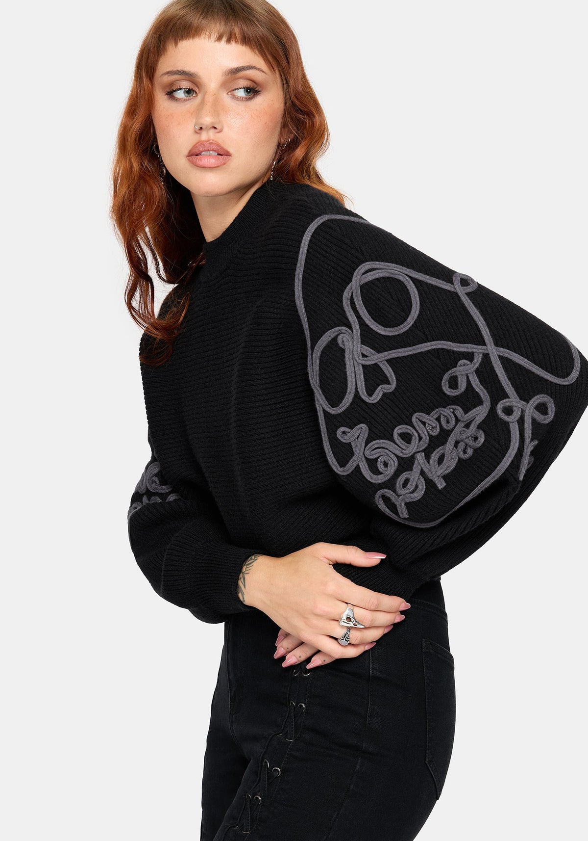 Skole Cornelli Skull Knit Jumper