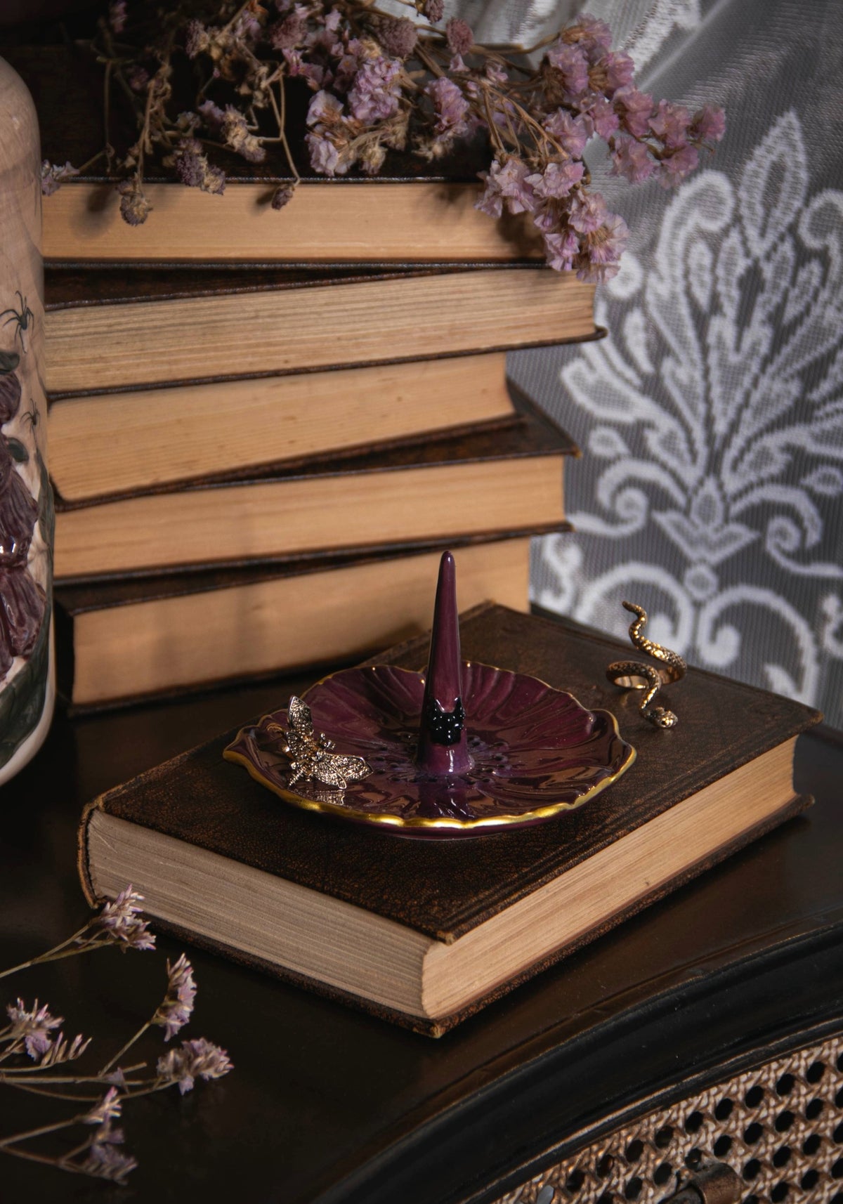 Domaine Baroque Ceramic Poppy Trinket Dish