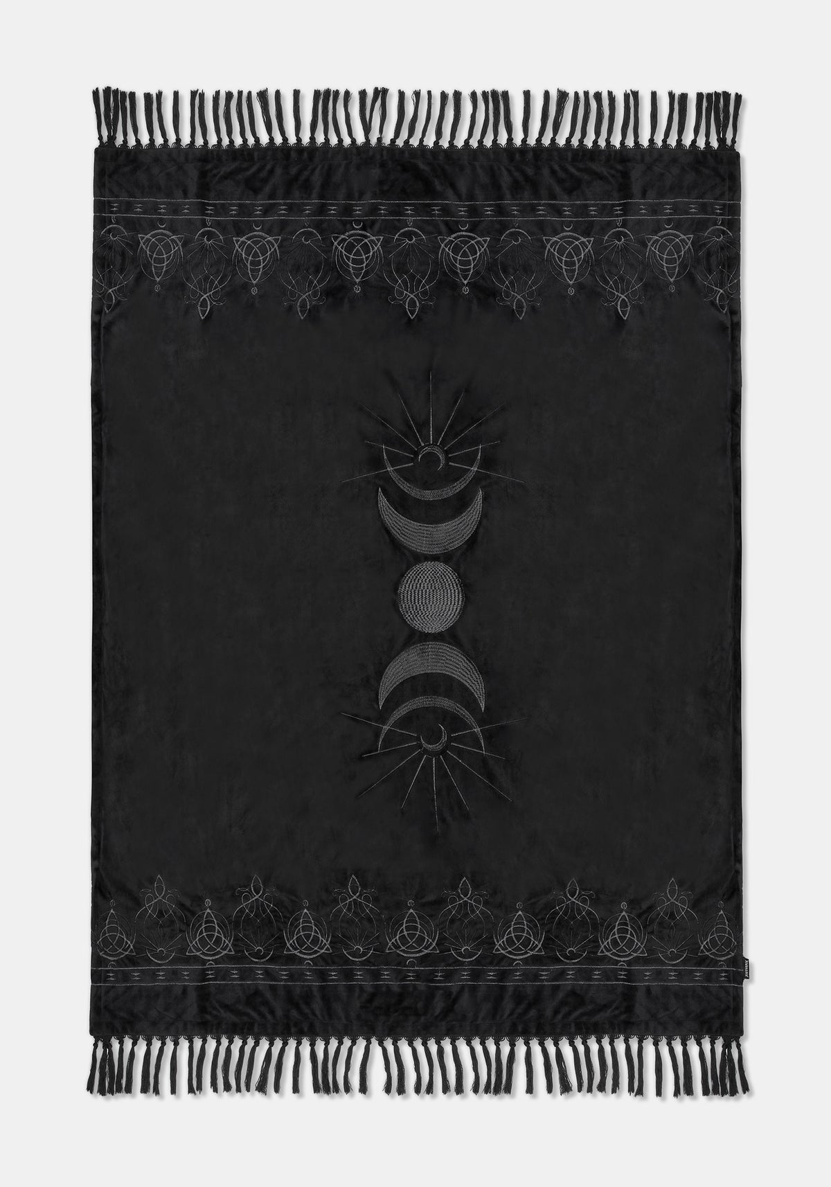 Trinity Moon Embroidered Throw