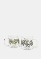 Maypole Glass Mug (2 Piece Set)