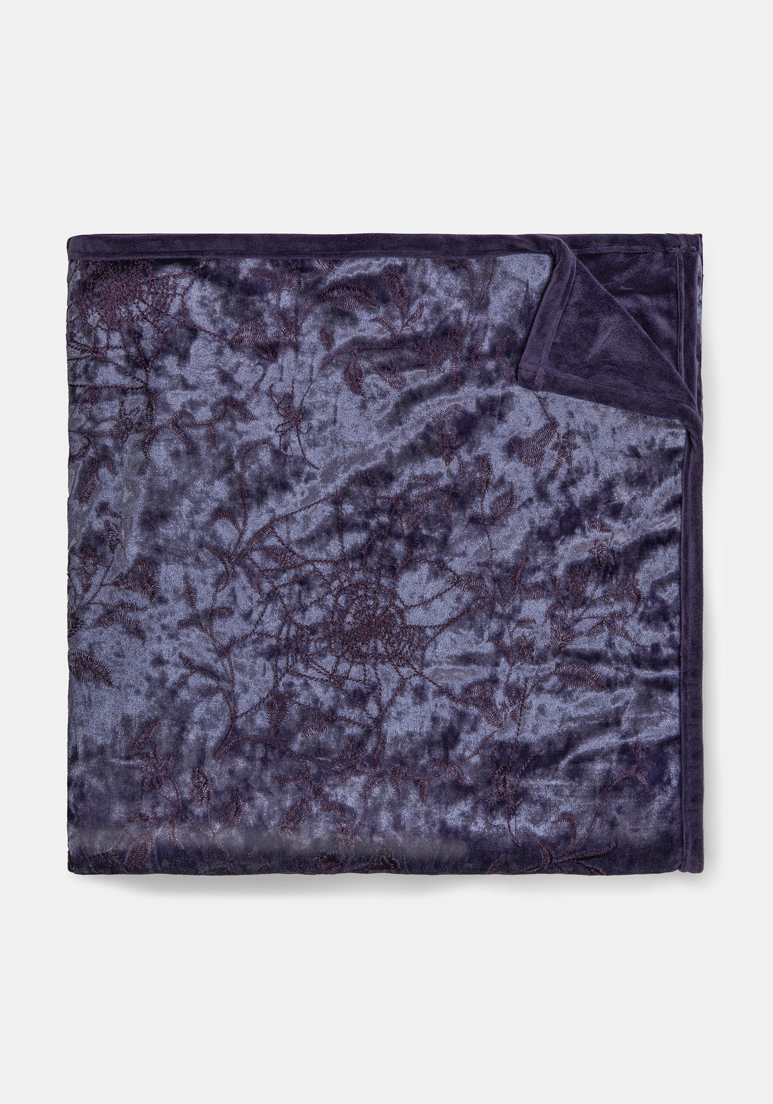 Deadly Nightshade Velvet Blanket