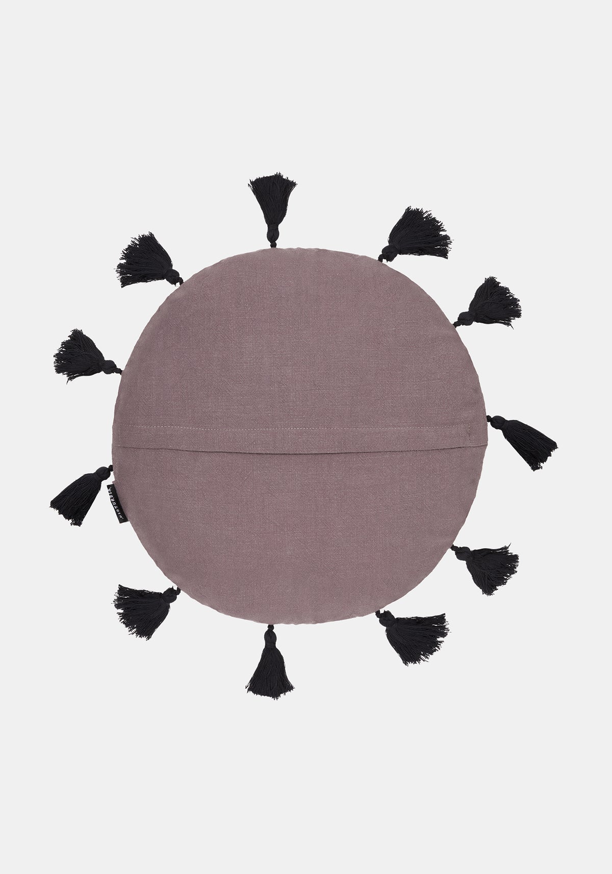 Frellen Cat Embroidered Round Tassel Cushion