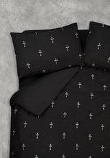 Vurlo Embroidered Cross Bedding - UK King