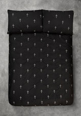 Vurlo Embroidered Cross Bedding - UK King