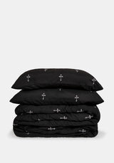 Vurlo Embroidered Cross Bedding - EU Double