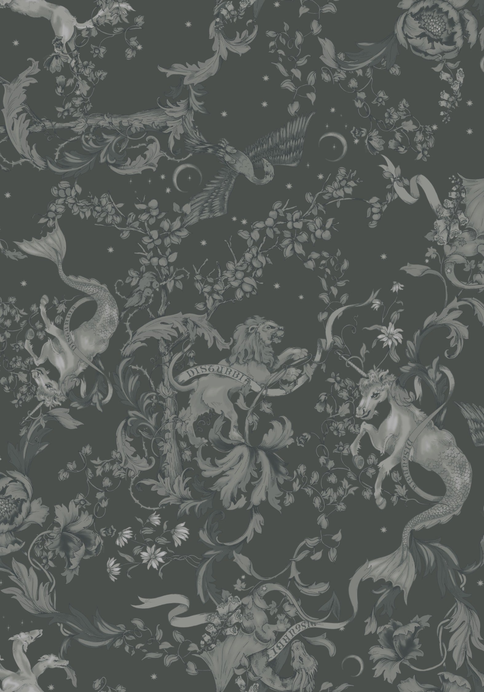Merunicorn Enchanted Forest Grey Chiffon Wrap Top