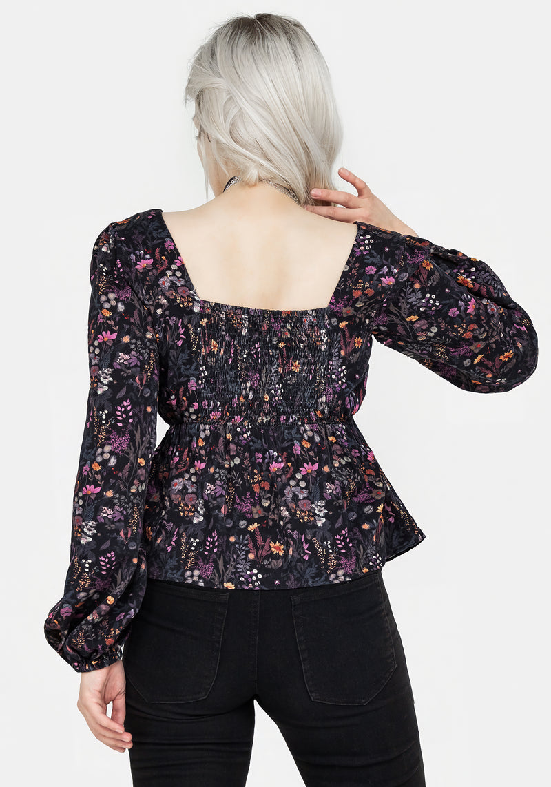 Heliotrope Floral Top