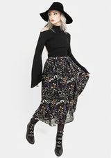 Vesna Chiffon Midi Skirt