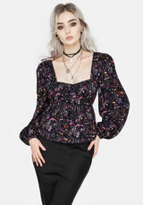 Heliotrope Floral Top