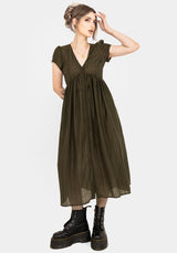 Infinity Button Up Midaxi Dress