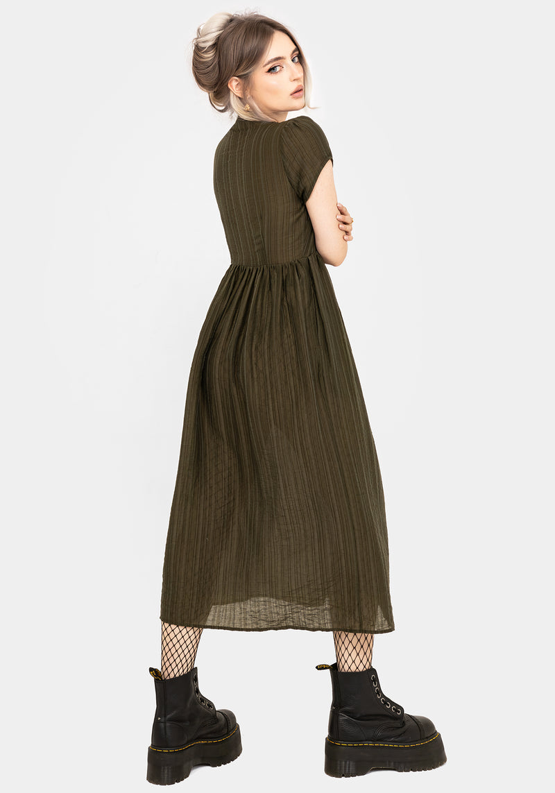 Infinity Button Up Midaxi Dress