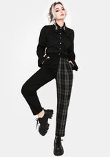 Checkmate High Waist Tapered Trousers