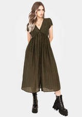 Infinity Button Up Midaxi Dress
