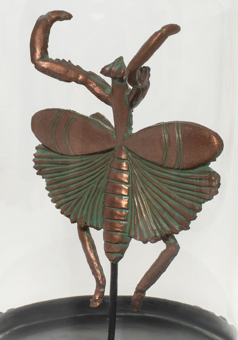 Nerissa Bug In Jar - Bronze & Green