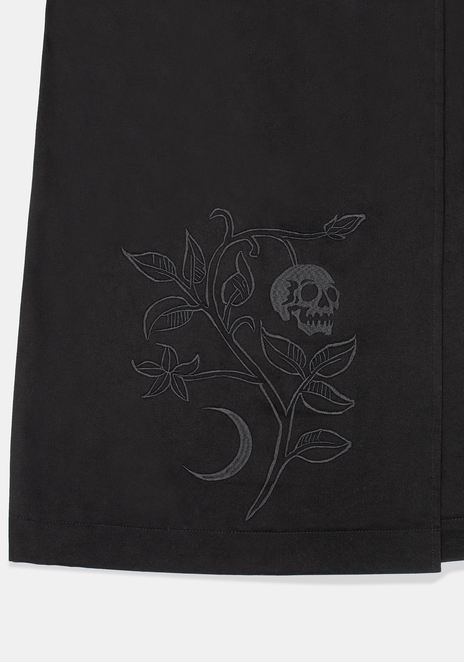 Poe Embroidered Trench Coat