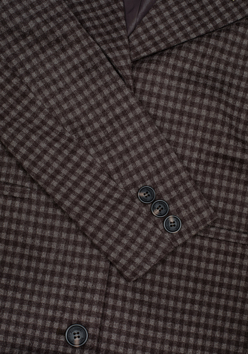 Pilgrim Gingham Coat With Dragonfly Brooch