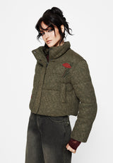 Sylvia Embroidered Knit Bomber Jacket