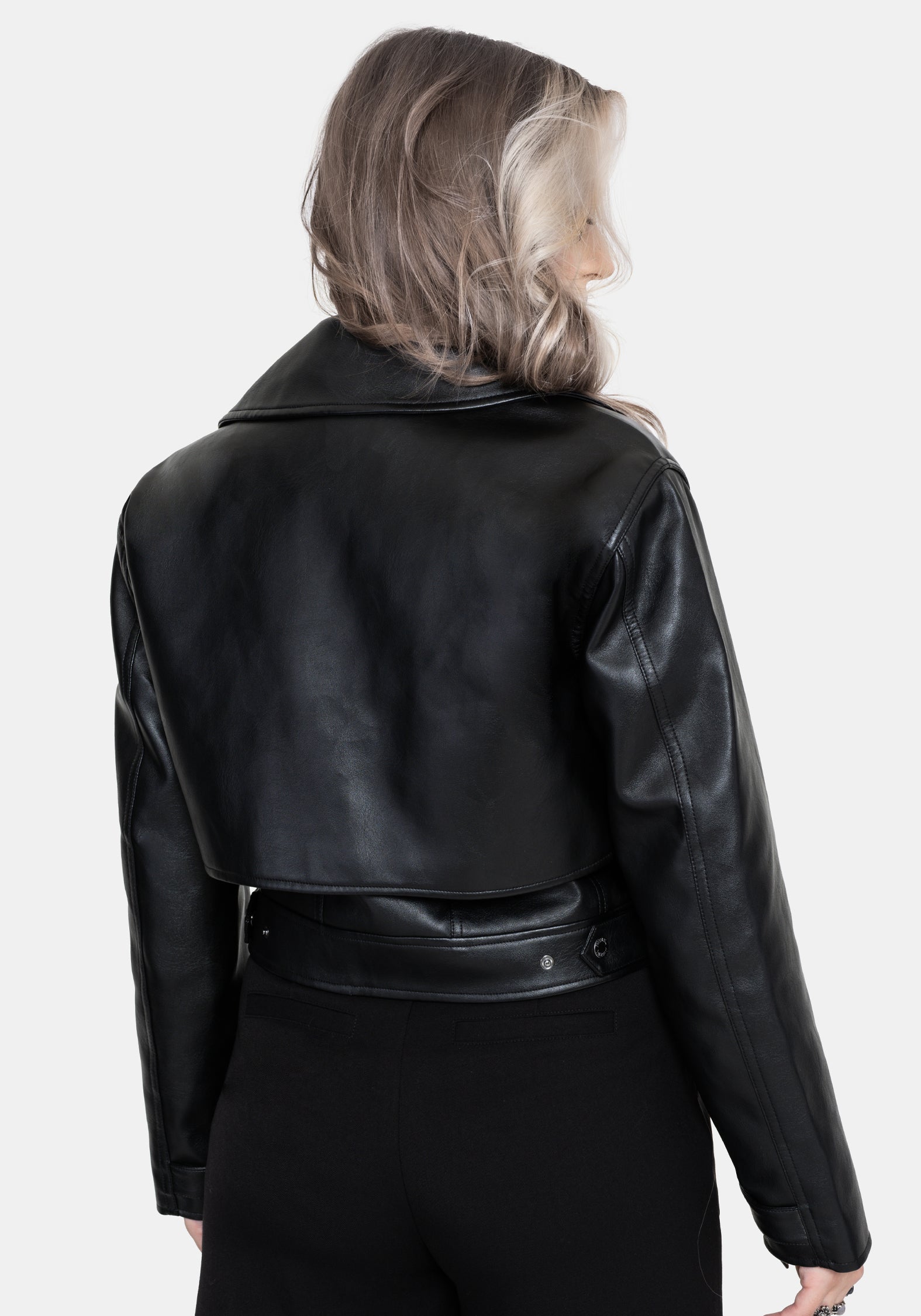 Clash Phoenix Embroidered Faux Leather Jacket