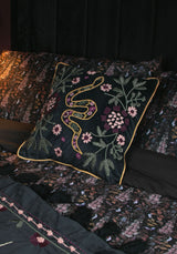 Kobra Snake Square Cushion