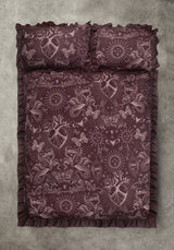 Paramour Frilled Edge Tattoo Print Bedding Set (UK Double)