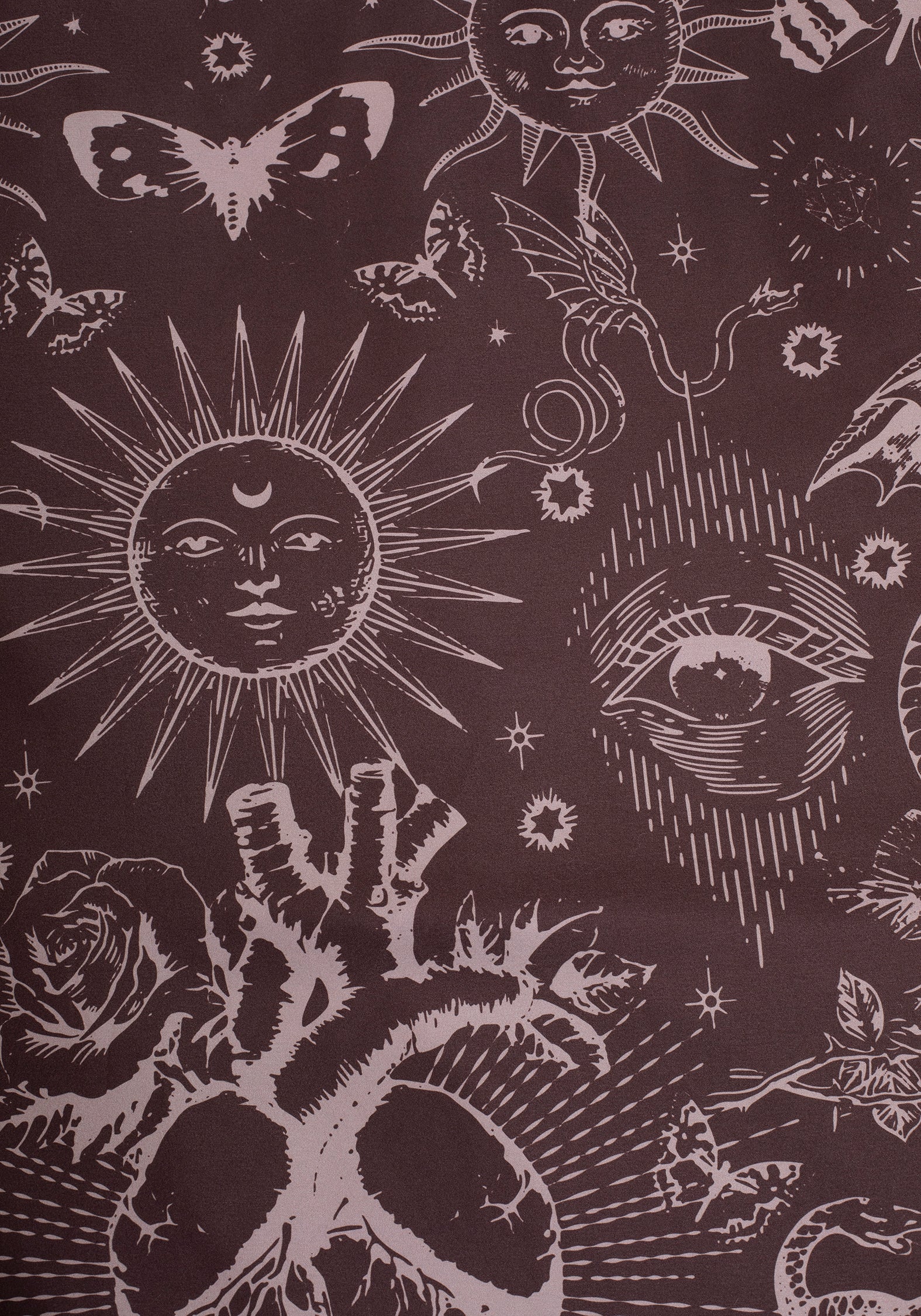 Paramour Frilled Edge Tattoo Print Bedding Set (UK Double)