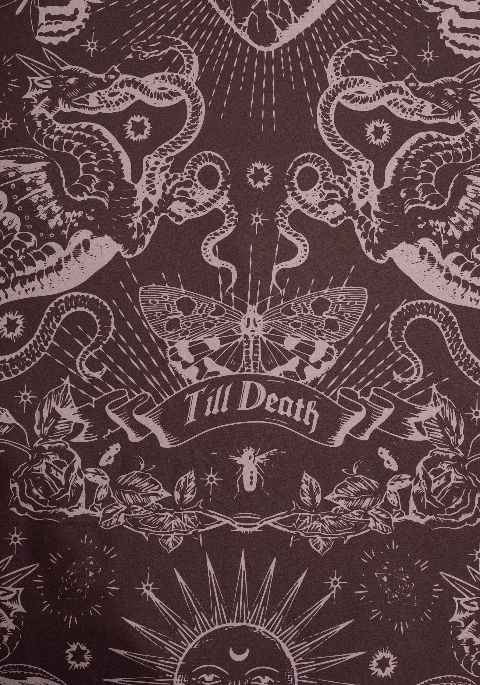 Paramour Frilled Edge Tattoo Print Bedding Set (UK King)