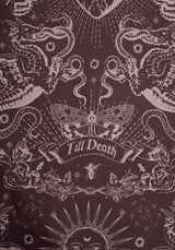 Paramour Frilled Edge Tattoo Print Bedding Set (UK Double)