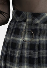 Camilie Check O Ring Mini Skirt UK 6