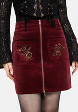 Ouro Embroidered Mini Skirt UK 6